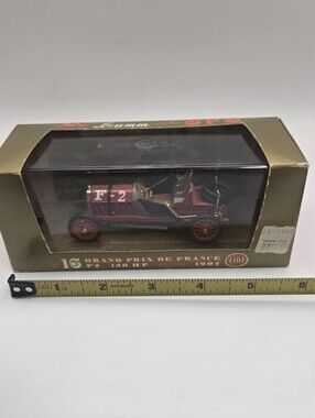 Brumm 1:43 Scale 1907 Fiat F2 130 HP Grand Prix de France (Serie Oro R16)
